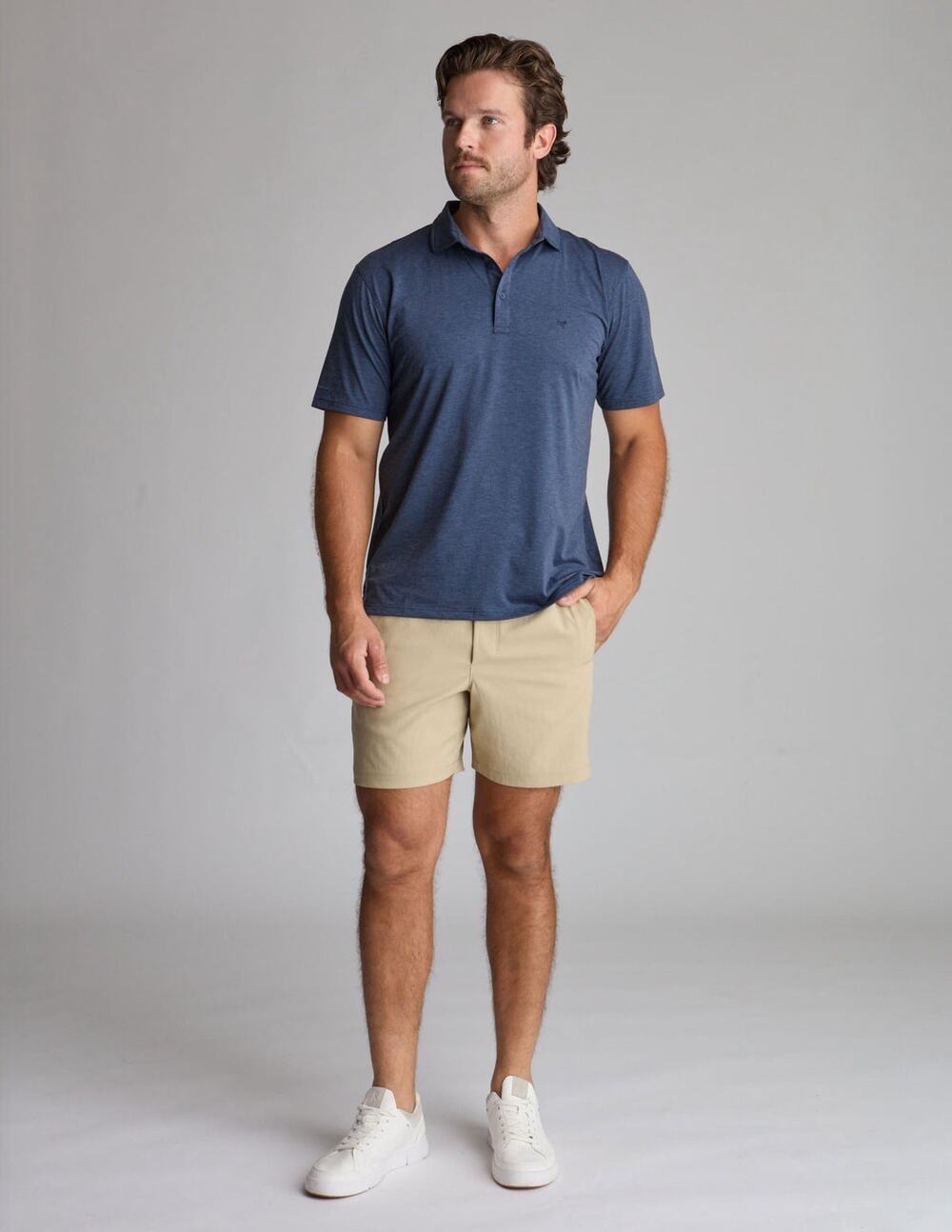 Birddogs Sunrise Crew Mens Shorts Large Short Khaki Built In Liner Stretch Gym